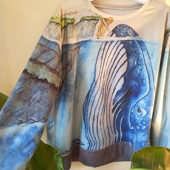Hurry! Store Close Next Week!! Whale sweatshirt 3xl - Picture 4 of 7
